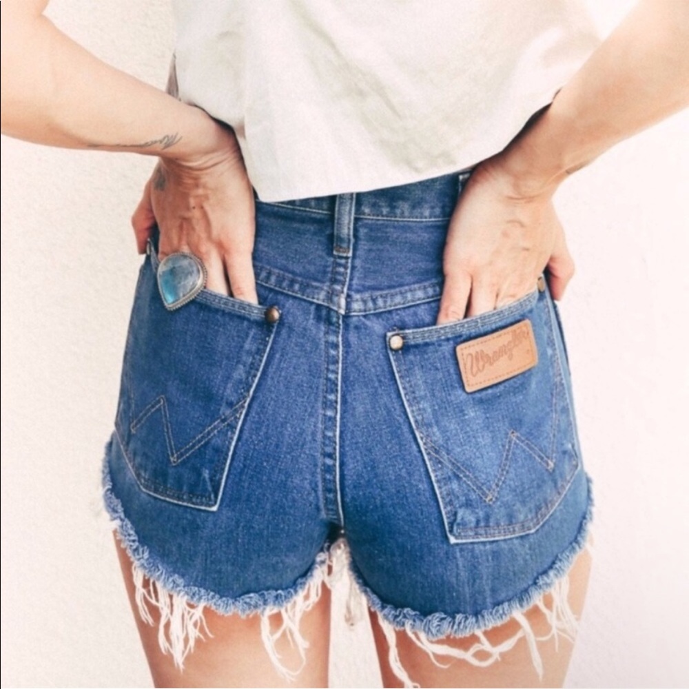 reformation wrangler shorts